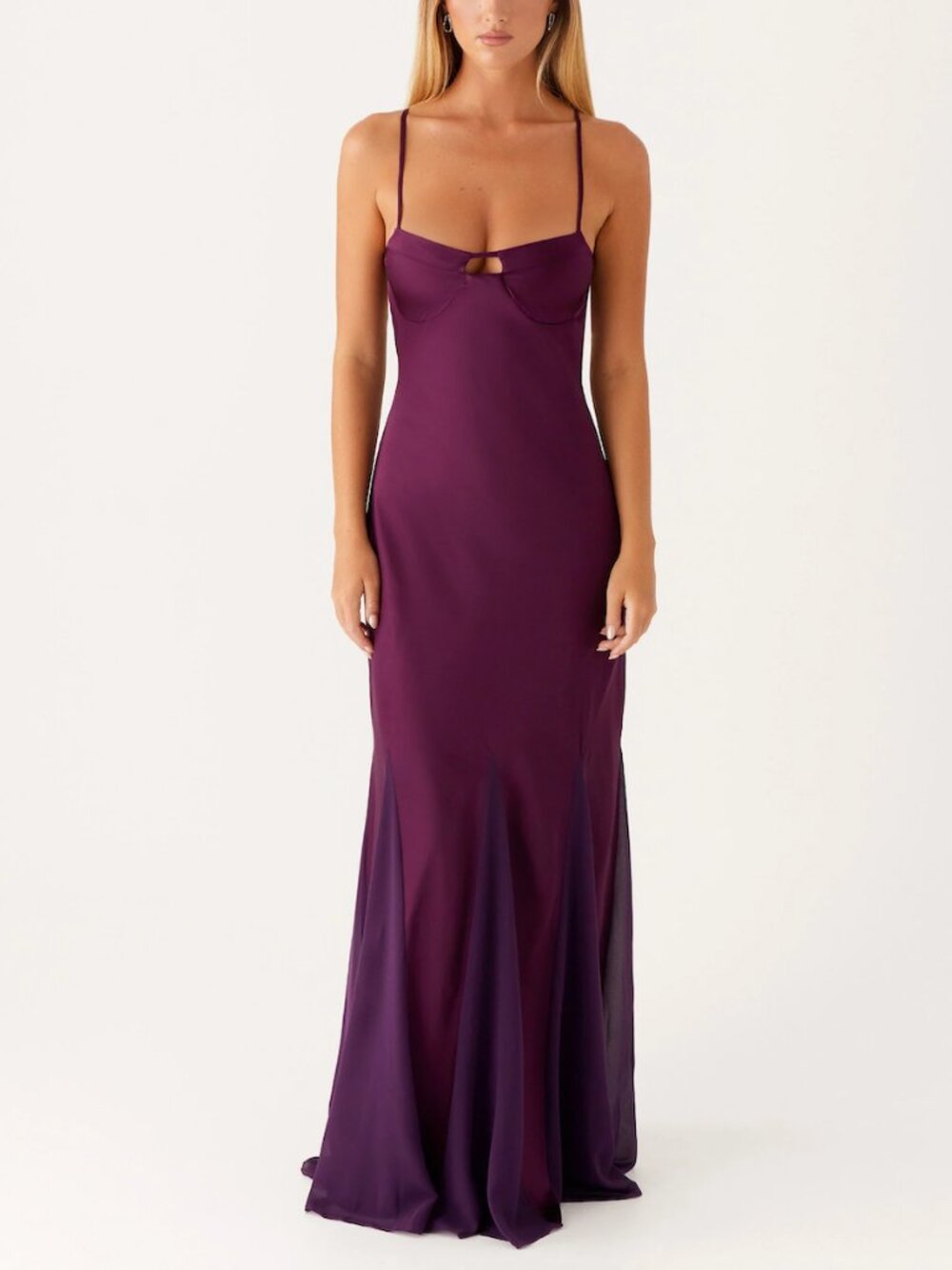 SOLD - Peppermayo Women's Purple Dress - Ravello Maxi Dress in Mulberry